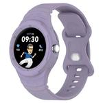 For Google Pixel Watch Leather Texture Silicone Integrated Watch Band(Purple)