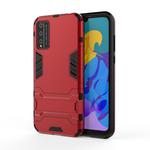 For Huawei Honor Play 4T Pro PC + TPU Anti-fall Protective Case with Invisible Holder(Red)