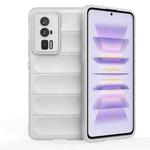 For Xiaomi Redmi K60 Pro Magic Shield TPU + Flannel Phone Case(White)