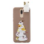 For Xiaomi Redmi 8 Cartoon Shockproof TPU Protective Case with Holder(Stack Of Hamsters)