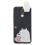 For Xiaomi Redmi 8 Cartoon Shockproof TPU Protective Case with Holder(Big White Bear)