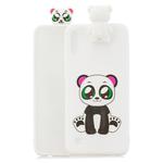 For Galaxy A01 Cartoon Shockproof TPU Protective Case with Holder(Bracket Panda)