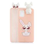 For Galaxy A71 Cartoon Shockproof TPU Protective Case with Holder(Big Eared Rabbit)