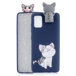 For Galaxy S20 Cartoon Shockproof TPU Protective Case with Holder(Licking Cat)
