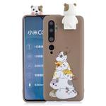 For Xiaomi Mi Note 10 Cartoon Shockproof TPU Protective Case with Holder(Stack Of Hamsters)