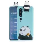 For Xiaomi Mi Note 10 Cartoon Shockproof TPU Protective Case with Holder(Bracket Striped Bear)