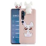 For Xiaomi Mi Note 10 Cartoon Shockproof TPU Protective Case with Holder(Big Eared Rabbit)