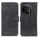 For OnePlus 11 5G KHAZNEH Retro Texture Flip Leather Phone Case(Black)