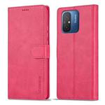 For Xiaomi Redmi 12C/11A Global LC.IMEEKE Calf Texture Horizontal Flip Leather Case(Red)