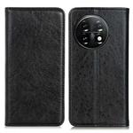 For OnePlus 11 5G Magnetic Crazy Horse Texture Leather Phone Case(Black)