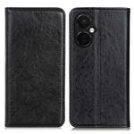 For OnePlus Nord CE 3 Lite Magnetic Crazy Horse Texture Leather Phone Case(Black)