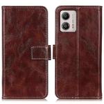 For Motorola Moto G53 5G Retro Crazy Horse Texture Leather Phone Case(Brown)