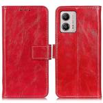 For Motorola Moto G53 5G Retro Crazy Horse Texture Leather Phone Case(Red)
