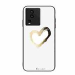 For vivo iQOO Neo7 Colorful Painted Glass Phone Case(Golden Love)