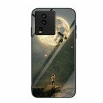 For vivo iQOO Neo7 Colorful Painted Glass Phone Case(Moon)