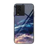 For vivo iQOO Neo7 Colorful Painted Glass Phone Case(Starry Sky)