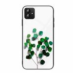 For Samsung Galaxy A04 Colorful Painted Glass Phone Case(Sapling)