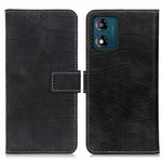 For Motorola Moto E13 4G 2023 Magnetic Crocodile Texture Leather Phone Case(Black)