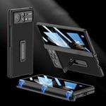 For Xiaomi Mix Fold 2 GKK Magnetic Hinge Flip Leather Phone Case with Holder(Black)
