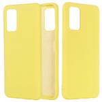 For Huawei Honor 30 Pro Solid Color Liquid Silicone Dropproof Full Coverage Protective Case(Yellow)