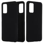 For Huawei Honor 30 Solid Color Liquid Silicone Dropproof Full Coverage Protective Case(Black)