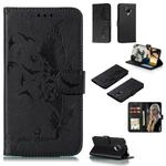 For Xiaomi Redmi K30 Pro Litchi Texture Feather Embossing Pattern Horizontal Flip Leather Case with Holder & Card Slots & Wallet & Photo Frame & Lanyard(Black)