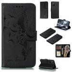 For Huawei Honor 30S Litchi Texture Feather Embossing Pattern Horizontal Flip Leather Case with Holder & Card Slots & Wallet & Photo Frame & Lanyard(Black)