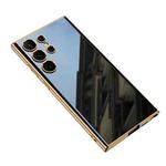 For Samsung Galaxy S23 Ultra 5G GKK Electroplating TPU Full Coverage Phone Case(Black)