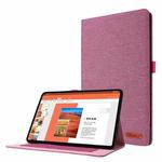 For Lenovo Tab P11 Pro 11.5 2023 Horizontal Flip TPU + Fabric PU Protective Tablet Case(Rose Red)