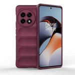 For OnePlus ACE 5G Magic Shield TPU + Flannel Phone Case(Wine Red)