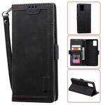 For Vivo V17 / V19 Retro Splicing Horizontal Flip Leather Case with Card Slots & Holder & Wallet(Black)