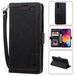 For Huawei P30 Retro Splicing Horizontal Flip Leather Case with Card Slots & Holder & Wallet(Black)