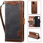 For Huawei P40 Retro Splicing Horizontal Flip Leather Case with Card Slots & Holder & Wallet(Grey)