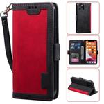 For iPhone 11 Pro Retro Splicing Horizontal Flip Leather Case with Card Slots & Holder & Wallet(Red)