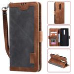 For Xiaomi Redmi K20 Retro Splicing Horizontal Flip Leather Case with Card Slots & Holder & Wallet(Grey)