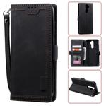 For Xiaomi Redmi Note 8 Pro Retro Splicing Horizontal Flip Leather Case with Card Slots & Holder & Wallet(Black)