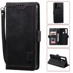 For Xiaomi Redmi Note 8T Retro Splicing Horizontal Flip Leather Case with Card Slots & Holder & Wallet(Black)