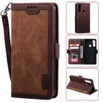 For Xiaomi Redmi Note 8T Retro Splicing Horizontal Flip Leather Case with Card Slots & Holder & Wallet(Brown)