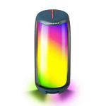 HOPESTAR P49 Tone Pulse RGB Light Waterproof Bluetooth Speaker(Blue)