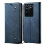 For vivo S16e Denim Texture Leather Phone Case(Blue)