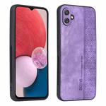 For Samsung Galaxy A04e AZNS 3D Embossed Skin Feel Phone Case(Purple)