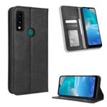 For AT&T Maestro 3 U626AA Magnetic Buckle Retro Texture Leather Phone Case(Black)