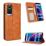 For BLU Bold N2 Magnetic Buckle Retro Texture Leather Phone Case(Brown)