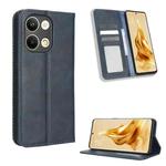 For OPPO Reno9 / Reno9 Pro 5G Magnetic Buckle Retro Texture Leather Phone Case(Blue)