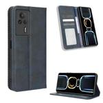 For Xiaomi Redmi K60E 5G Magnetic Buckle Retro Texture Leather Phone Case(Blue)