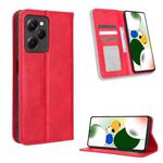 For Xiaomi Redmi Note 12 Pro 5G Speed / Poco X5 Pro Magnetic Buckle Retro Texture Leather Phone Case(Red)