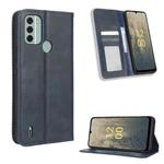 For Nokia C31 Magnetic Buckle Retro Texture Leather Phone Case(Blue)
