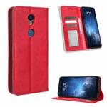 For Sharp Rouvo V Magnetic Buckle Retro Texture Leather Phone Case(Red)