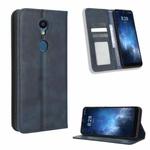 For Sharp Rouvo V Magnetic Buckle Retro Texture Leather Phone Case(Blue)