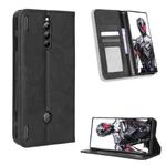 For ZTE nubia Red Magic 8 Pro / 8 Pro+ Magnetic Buckle Retro Texture Leather Phone Case(Black)